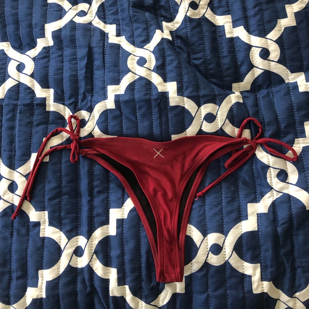 Maroon Boutinela Bikini Bottoms